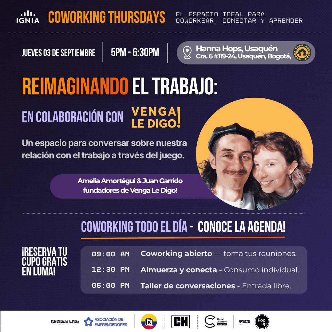 Coworking Thursdays - 03 de Septiembre: Reimaginando el Trabajo!