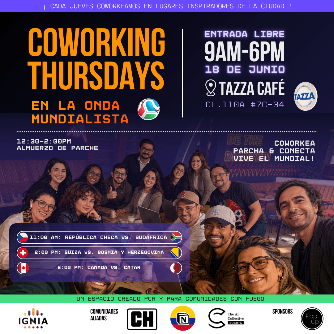 Coworking Thursdays Mundialista - 18 de Junio