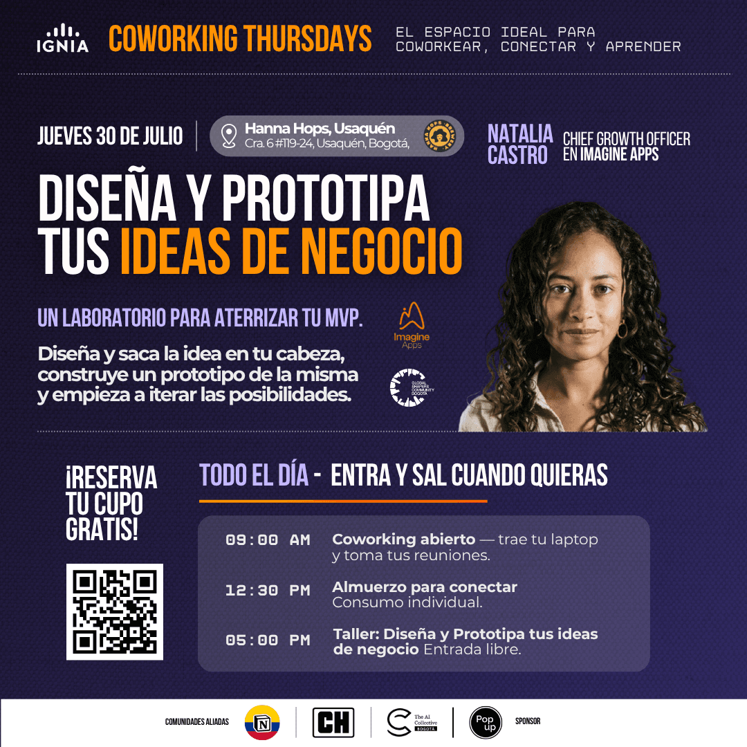Coworking Thursdays - 30 de Julio: Prototipa tus ideas de negocio!